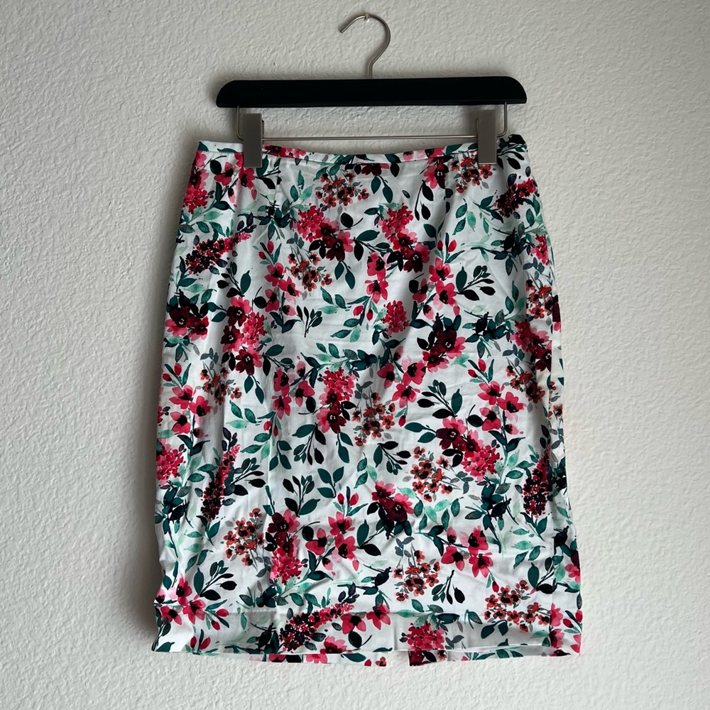 Floral Pencil Skirt by Calvin Klein